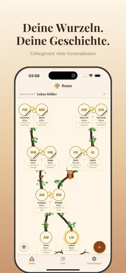 Screenshot von Stammbaum: Meine Ahnen auf dem iPhone 1