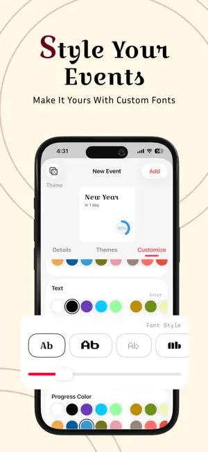 Trackmate - widget & countdown screenshot 3