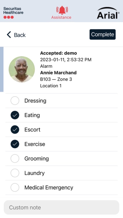 Arial Caregiver App