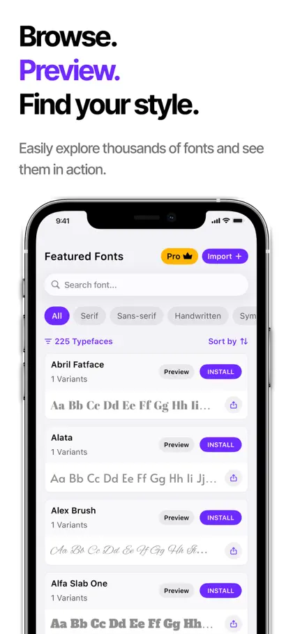 Screenshot 3 von 6 zu iFont - Find, install any font