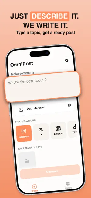 OmniPost: AI Social Planner screenshot 2