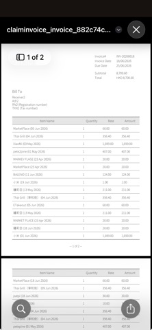 ClaimInvoice: Receipt Claims Screenshot 4 of 5