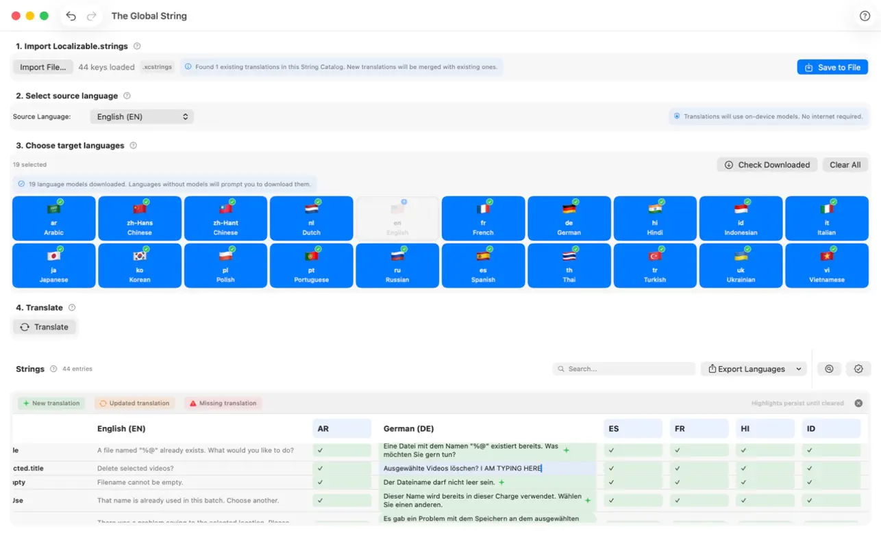 #4. The Global String (macOS) Által: Mike West