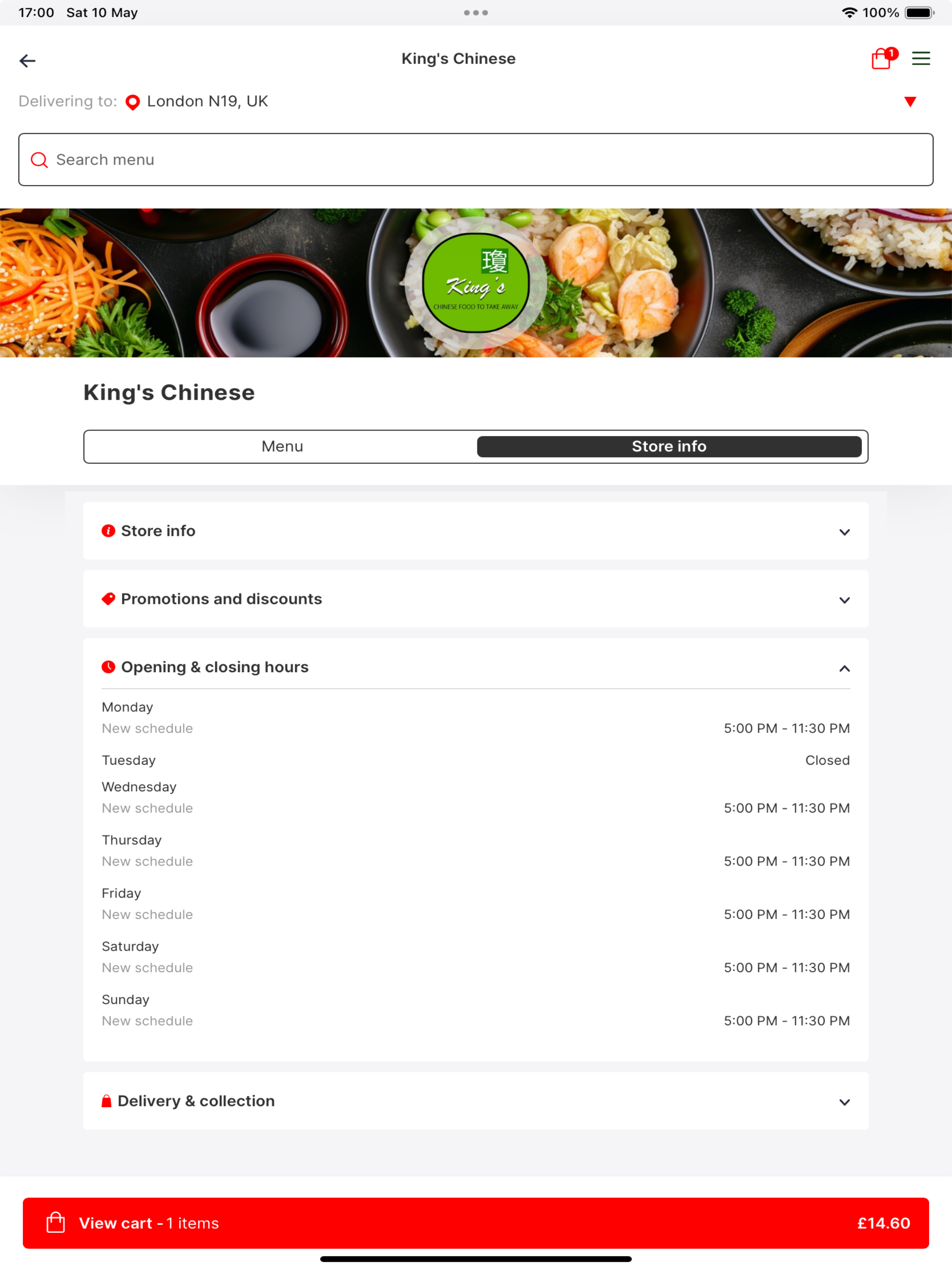 King's Chinese Takeaway London screenshot 6
