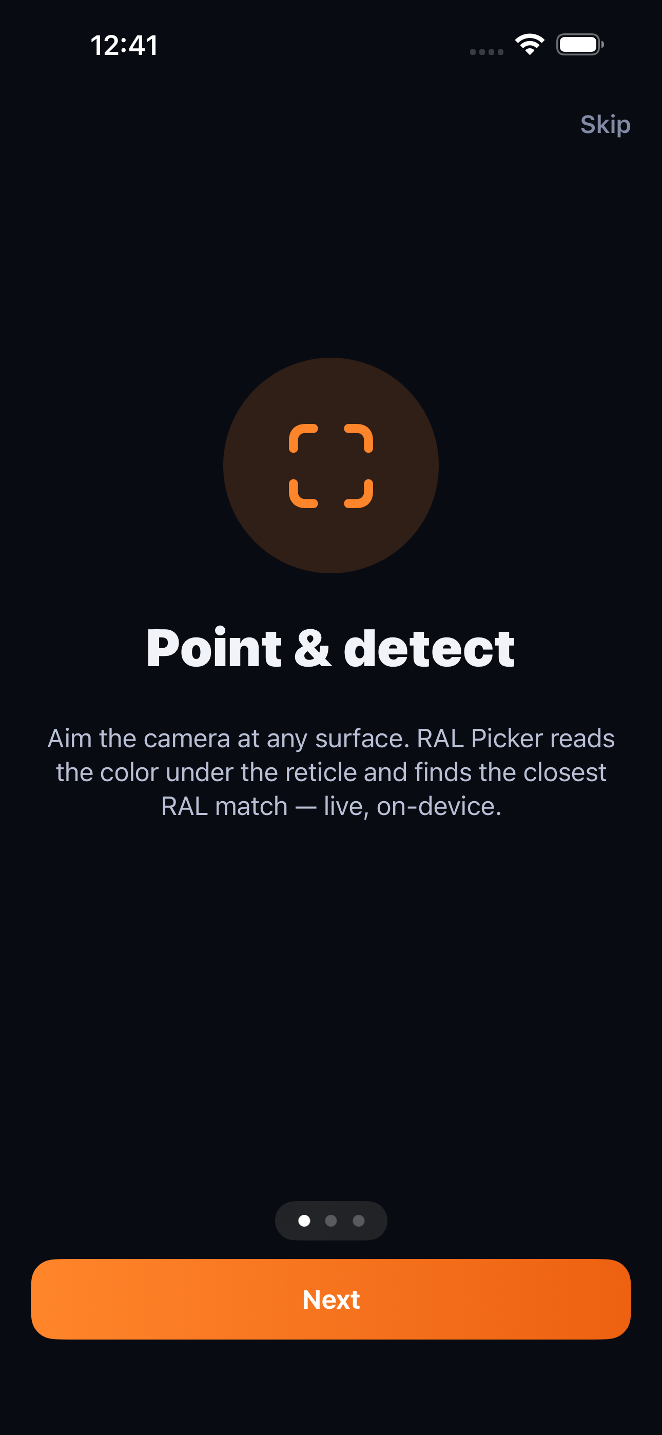 Color Scanner: RAL & HEX