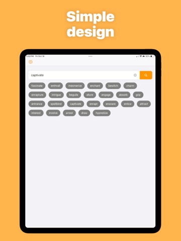 Thesaurus Keyboard - Synonyms iPad screenshot