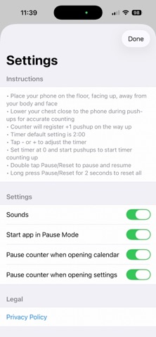 App screenshot