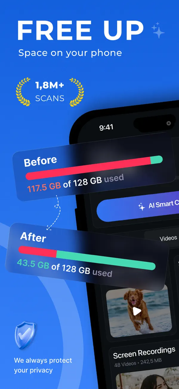 Screenshot #1 pour AI Cleaner - Clean Phone Space