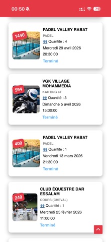 MGP - Réservation d'activités screenshot