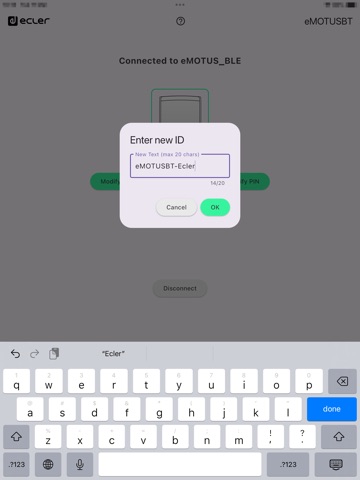 eMOTUSBT iPad screenshot