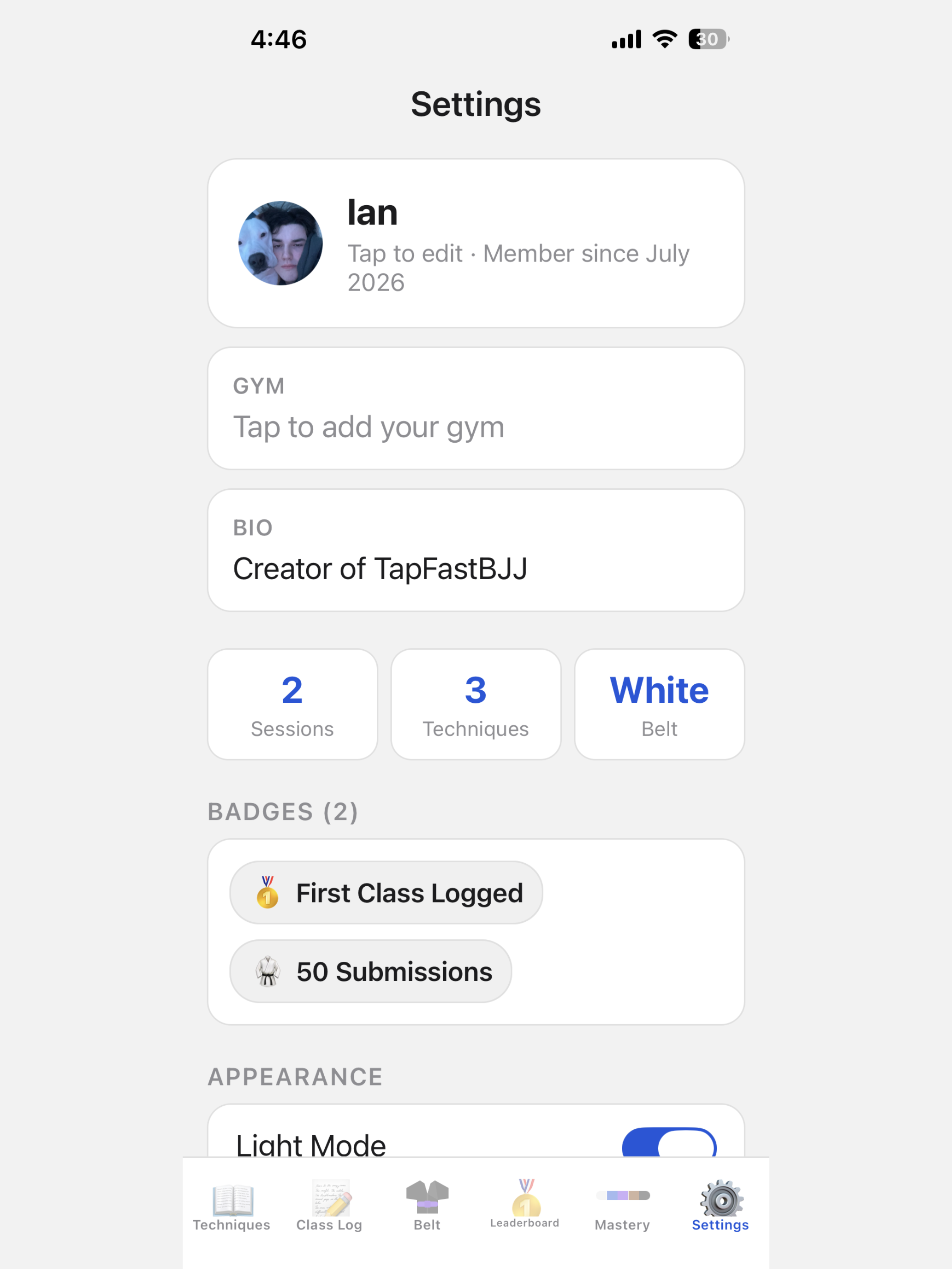 TapFastBJJ screenshot 9