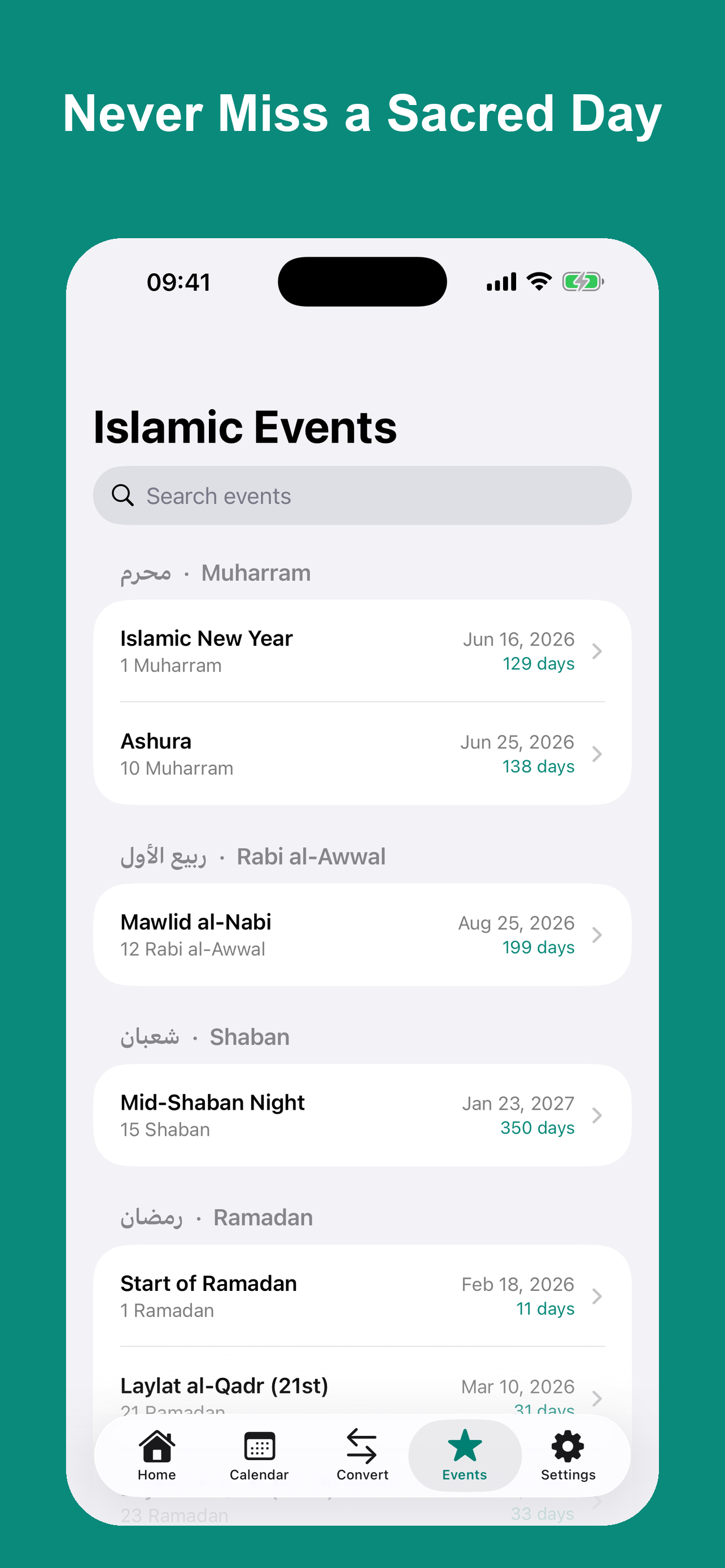 Hijri Calendar Online screenshot 3