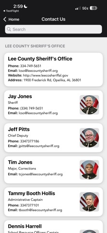 Lee County Sheriff's Office AL Screenshot 2 of 3
