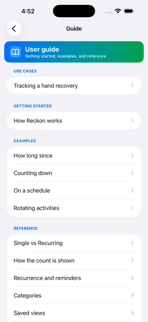 Reckon: Daybook screenshot 4