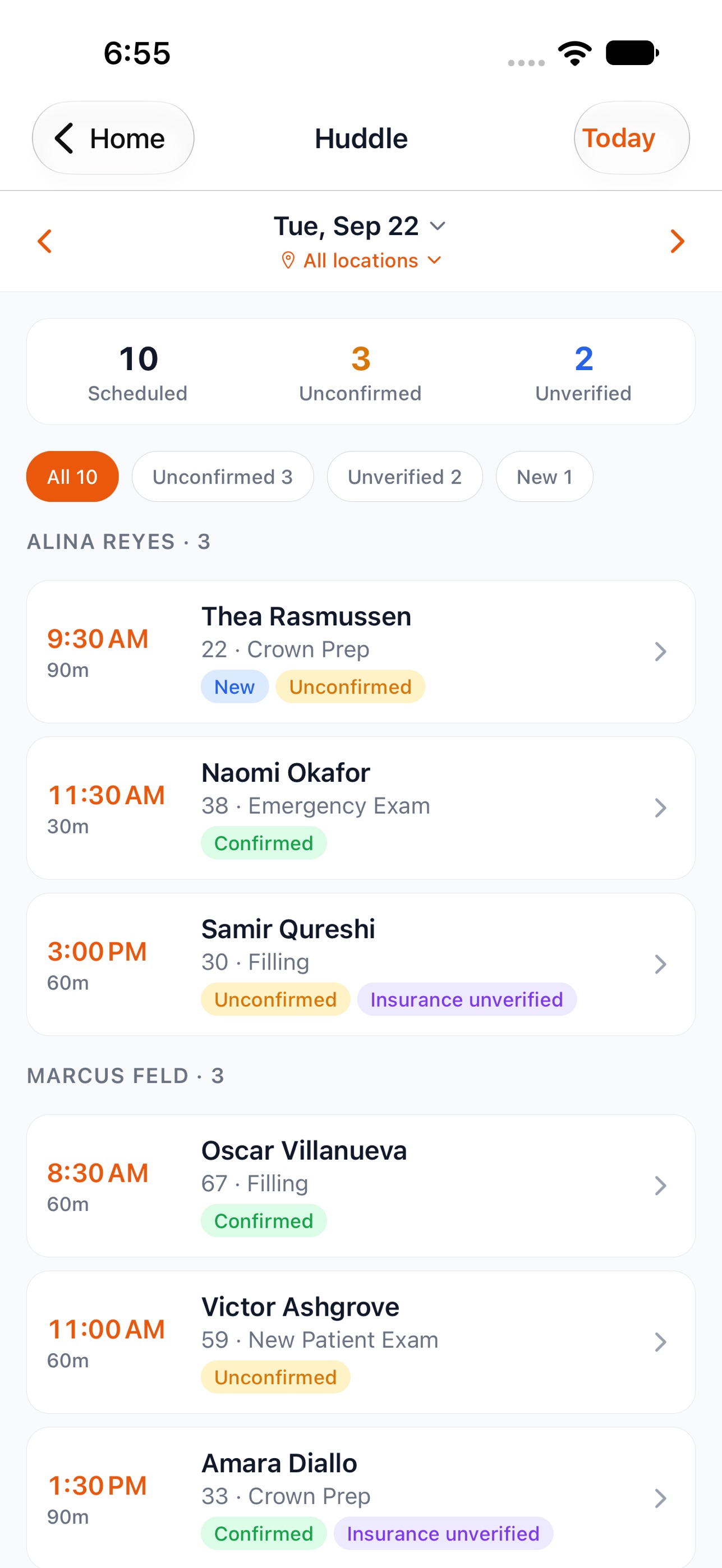 Screenshot 1 of VoxHealth Staff