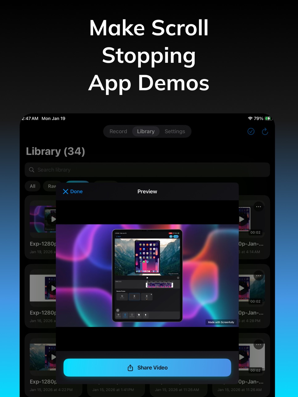iPad screenshot