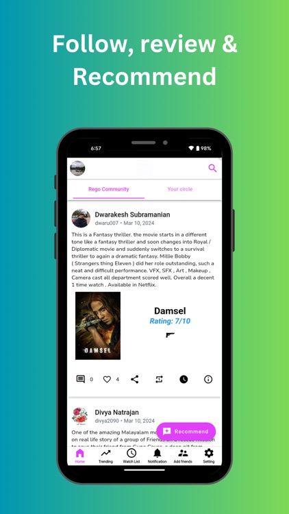 REGO - Movie Social App