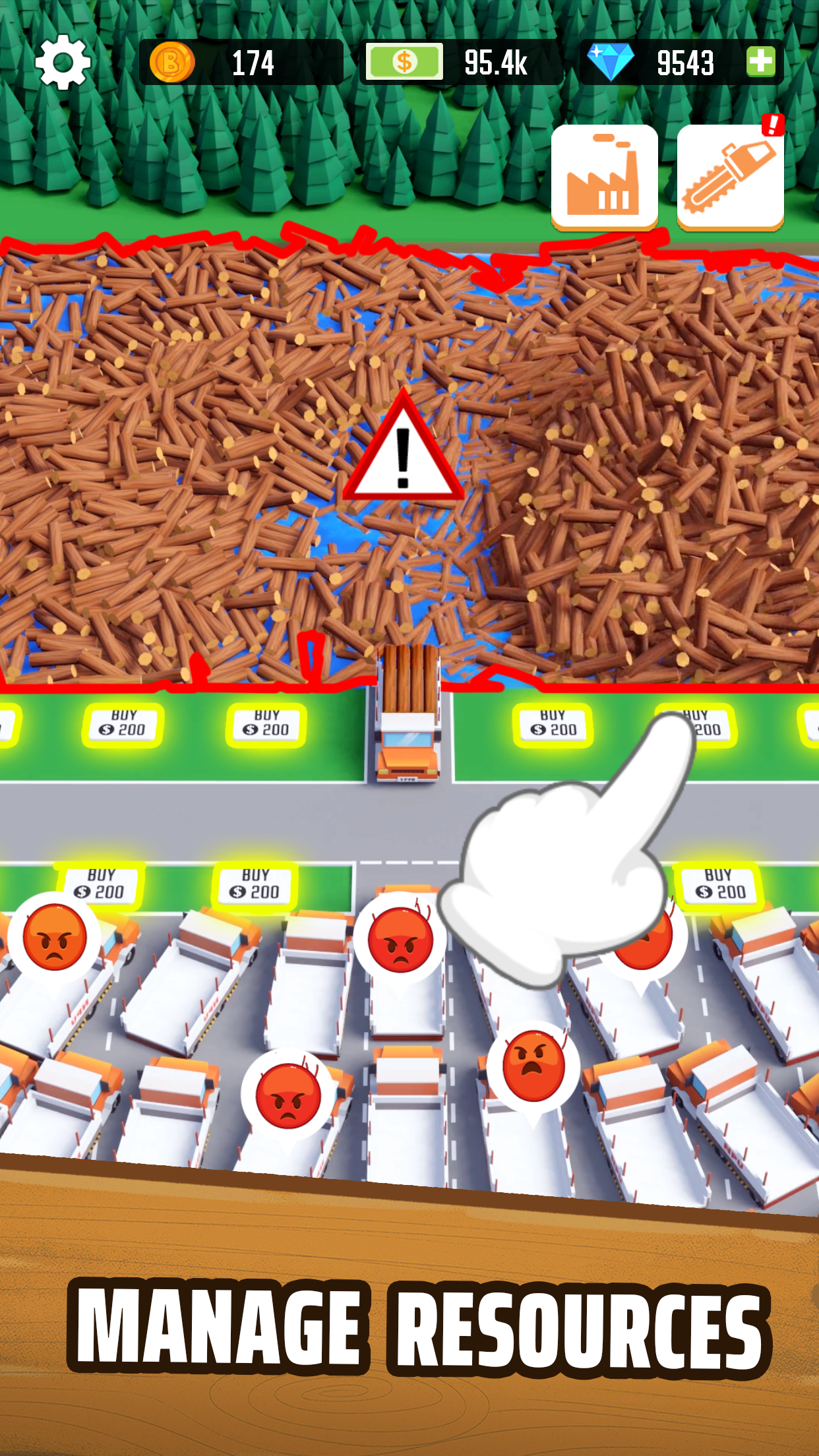Idle Lumber Empire - Wood Game screenshot 3
