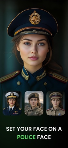 AI Police Suit Photo Montage screenshot