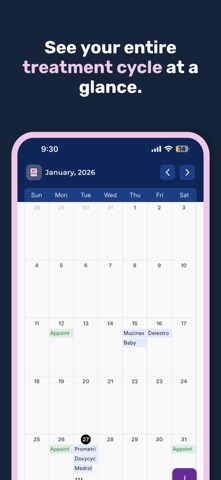 Embraya: IVF Tracker screenshot