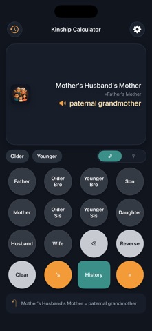 Kinship Calculator+ Screenshot 3 of 6
