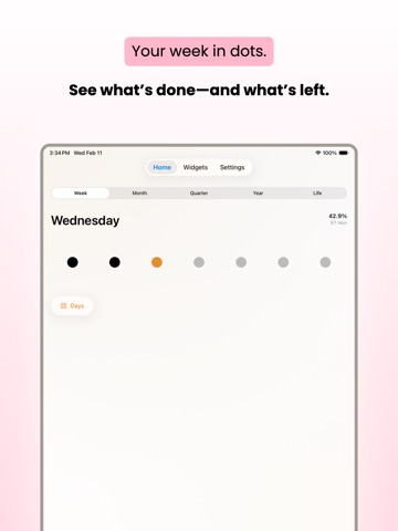 Moment Widgets: Time Progress iPad screenshot