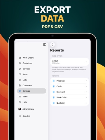 Field Service Center Pro iPad screenshot