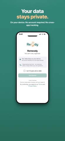 Remewdy: Pet Med Tracker screenshot