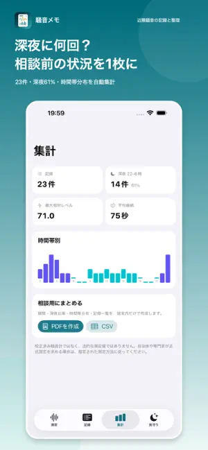 騒音メモ - 音量チェックと録音 screenshot 1