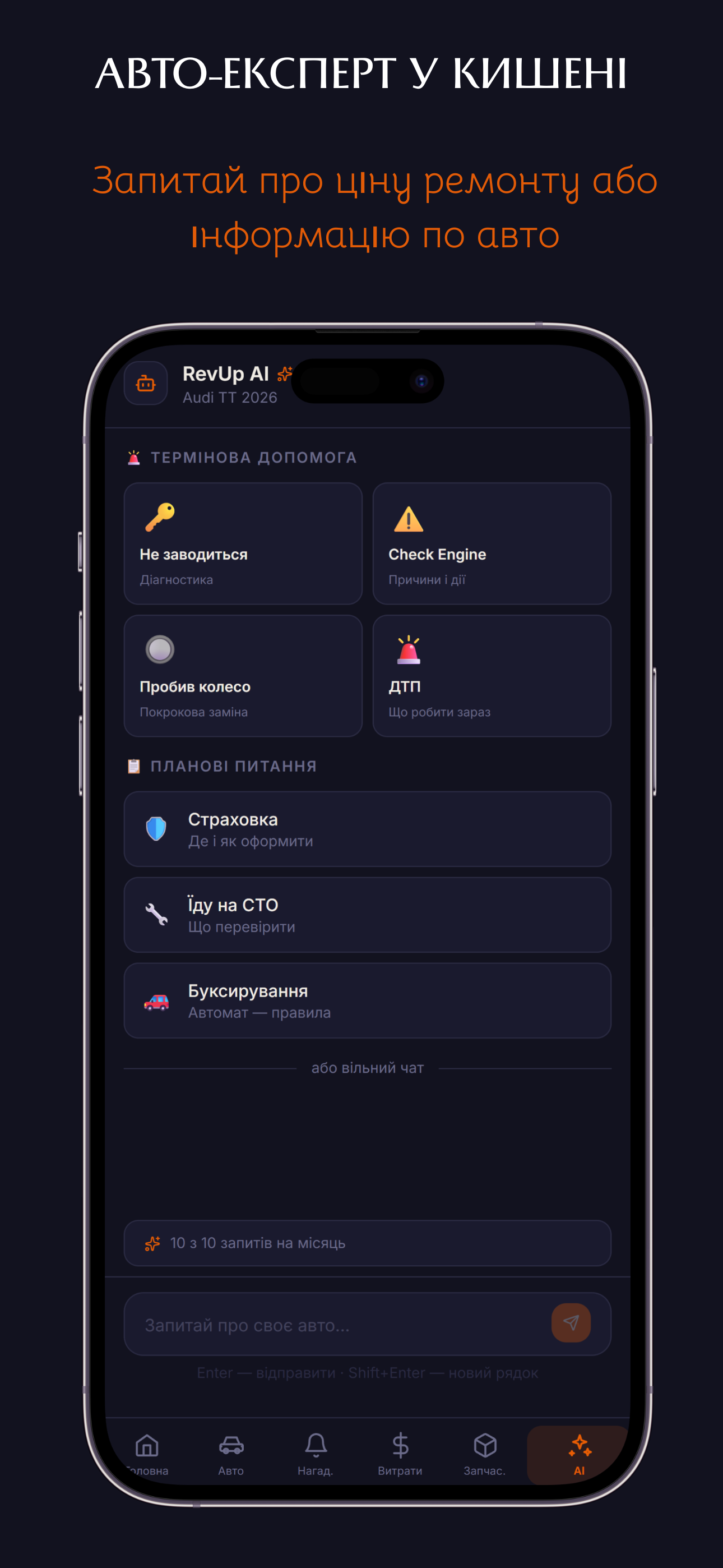 RevUp: Облік витрат на авто