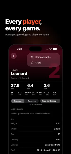 Bucket: Live Basketball Scores screenshot 4