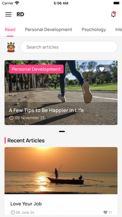 RD: Read Articles & Life Hacks Screenshot