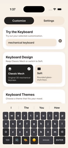 Mechanical Keyboard App－FunKey iPhone screenshot