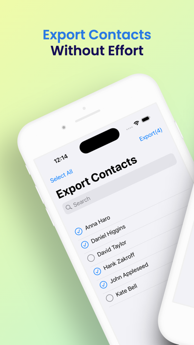Pro Contact Exporter+ Screenshot 1 - AppWisp.com Pro Contact Exporter+ Screenshot 1 - AppWisp.com