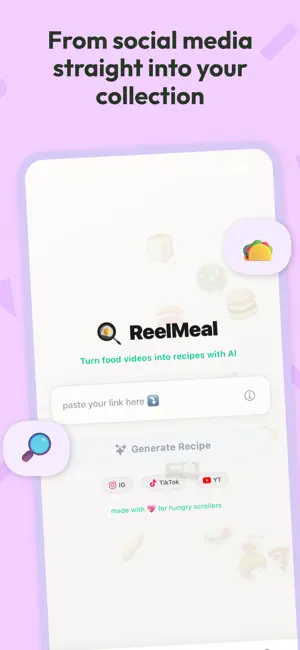 ReelMeal – Viral Recipes AI screenshot 1
