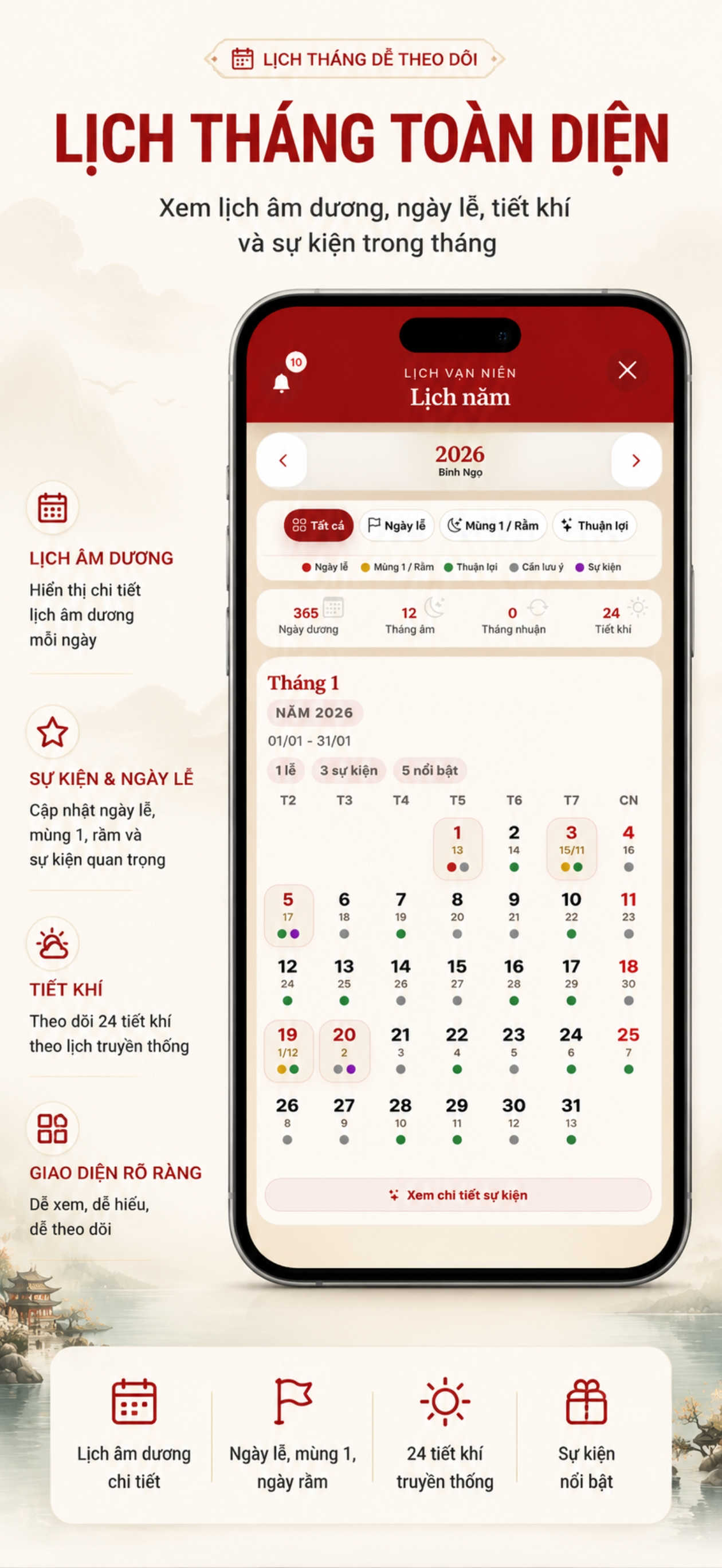 Lịch Vạn Niên - Lịch Âm screenshot 4