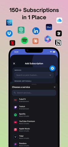 Looply: Subscription Tracker iPhone screenshot