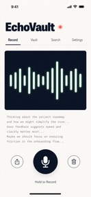 EchoVault Voice Note Recorder screenshot
