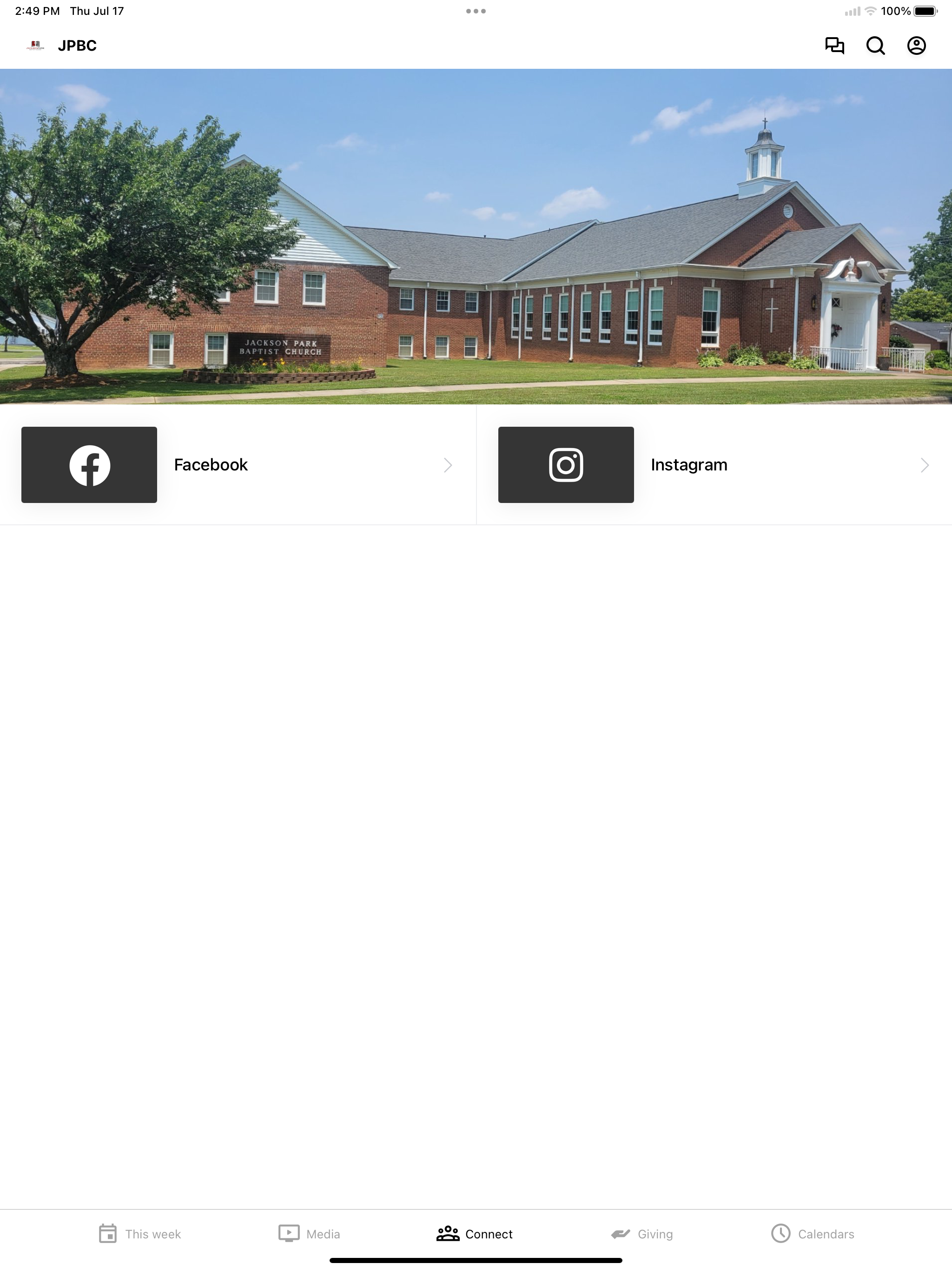 Jackson Park Baptist Church NC
