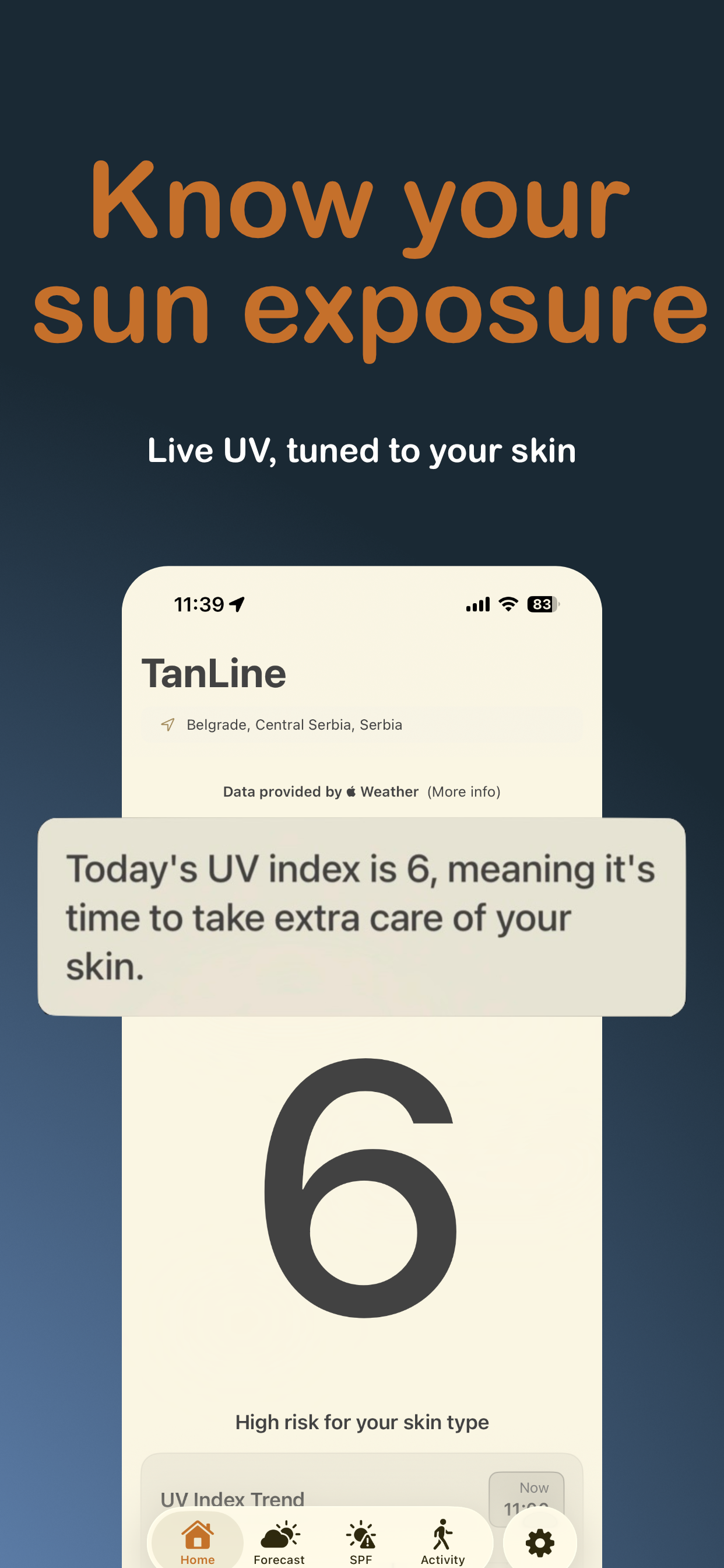 Sun Safety - TanLine screenshot 2