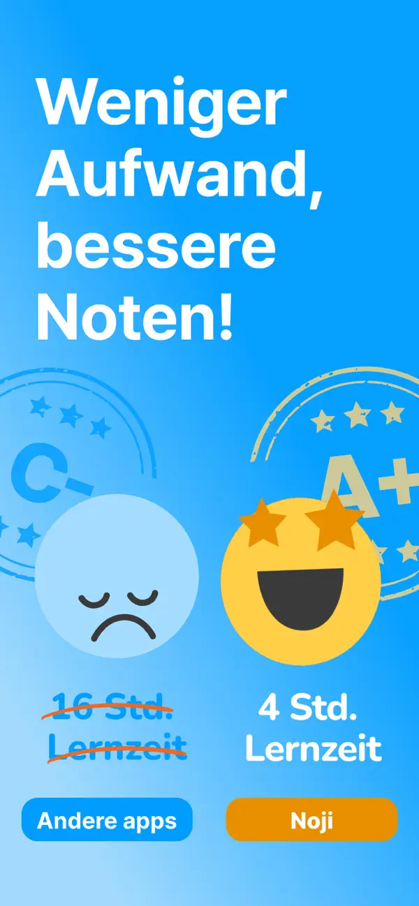 Noji: Karteikarten Lernen iPhone App Screenshot 1 – Bildung