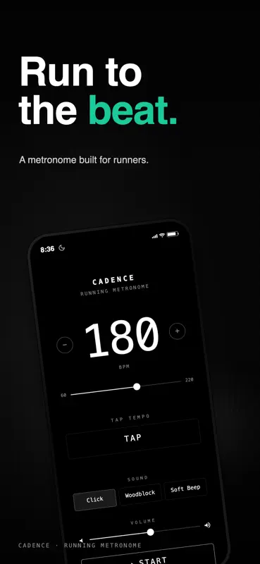 Cadence Running Metronome screenshot 1 of 5