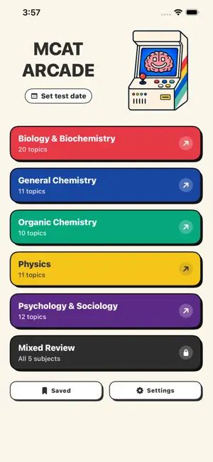 MCAT Arcade screenshot 1