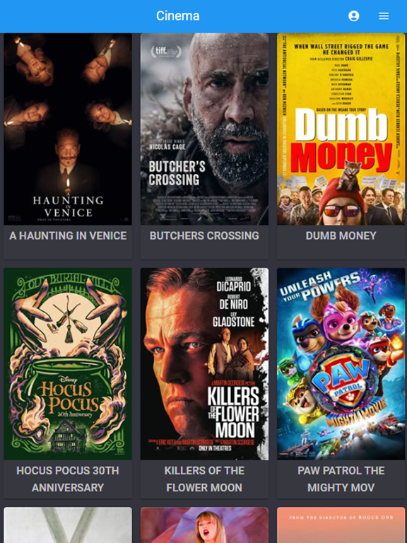 Aurora Cineplex iPad screenshot 1 - Entertainment app