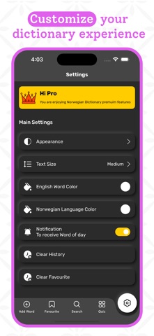 Norwegian Dictionary App screenshot