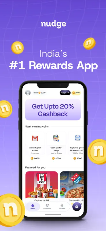 Nudge: Cashback & Vouchers screenshot 1 of 7