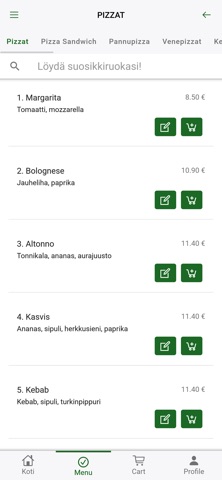 Ravintola Rosmarino screenshot