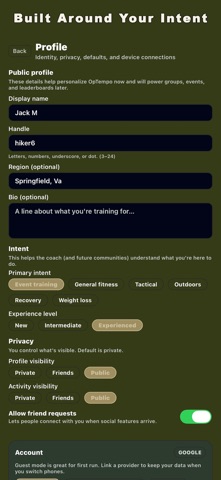 OpTempo: Ruck Training App Screenshot 4 of 5