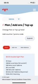 eight Telecom screenshot