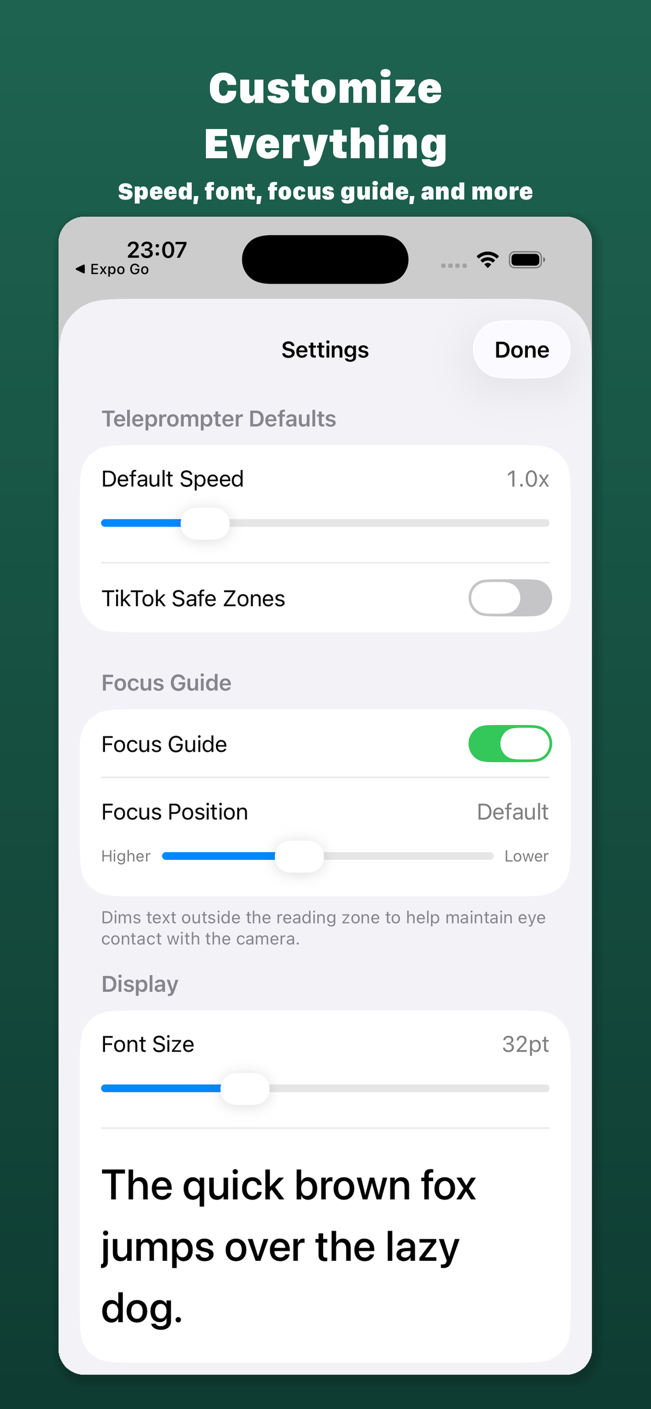 CueUp - Video Teleprompter